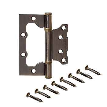 Петля накладная APECS 100*75*2,5-B2-Steel-AB (бронза)